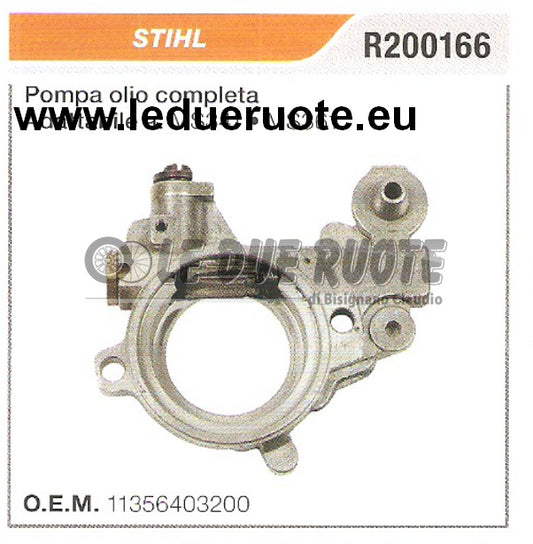 11356403200 POMPA OLIO COMPLETA MOTOSEGA STIHL MS341 MS361 ALTA QUALITÀ