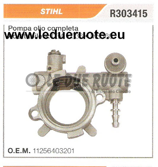 11256403201 POMPA OLIO COMPLETA MOTOSEGA STIHL 034 036 MS360 ALTA QUALITÀ