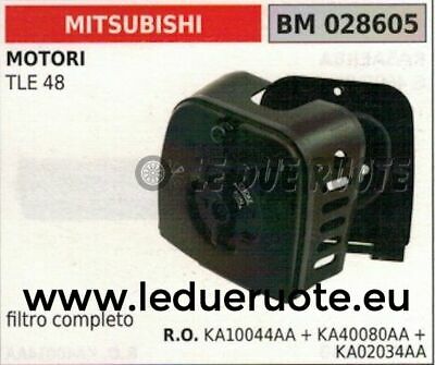 KA10044AA FILTRO ARIA COMPLETO spugna cassa coperchio MOTORE MITSUBISHI TLE 48