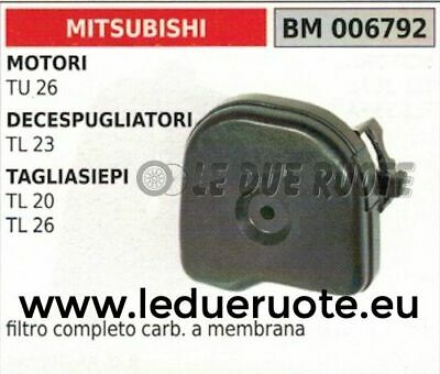 FILTRO ARIA COMPLETO MOTORE MITSUBISHI TU26 TAGLIASIEPI TOSASIEPE TL 20 26