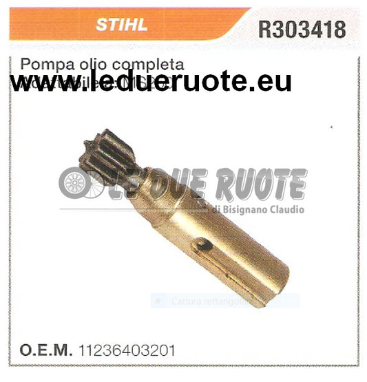 11236403201 POMPA OLIO COMPLETA MOTOSEGA STIHL MS250 ALTA QUALITÀ