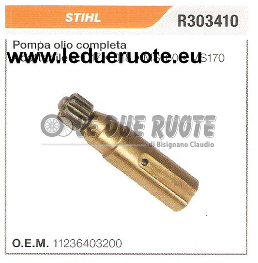 11236403200 POMPA OLIO COMPLETA MOTOSEGA STIHL 017 018 MS180 MS170 ALTA QUALITÀ