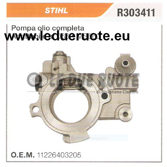 11226403205 POMPA OLIO COMPLETA MOTOSEGA STIHL  066 MS660 ALTA QUALITÀ