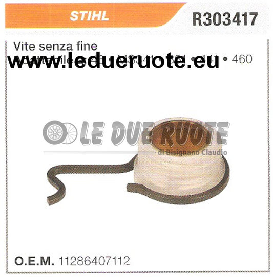 11286407112 VITE SENZA FINE POMPA OLIO MOTOSEGA STIHL 46 MS341 ALTA QUALITÀ