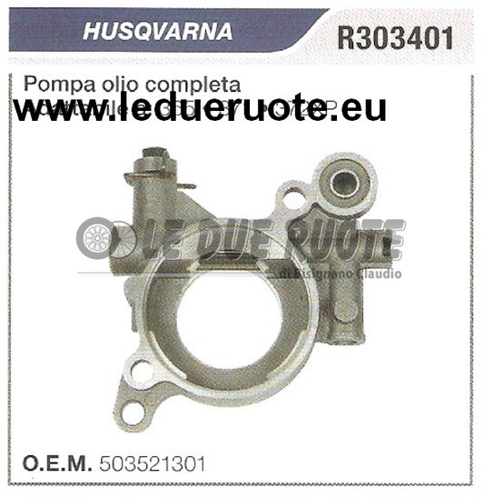 503521301 POMPA OLIO COMPLETA MOTOSEGA HUSQVARNA 365 371 372XP ALTA QUALITÀ