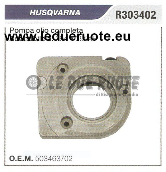 503463702 POMPA OLIO COMPLETA MOTOSEGA HUSQVARNA 394 395XP ALTA QUALITÀ