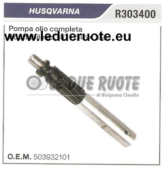 503932101 POMPA OLIO COMPLETA MOTOSEGA HUSQVARNA 340 345 350 ALTA QUALITÀ