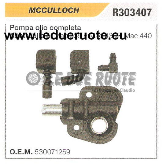 530071259 POMPA OLIO COMPLETA MOTOSEGA MCCULLOCH MAC 440 ALTA QUALITÀ