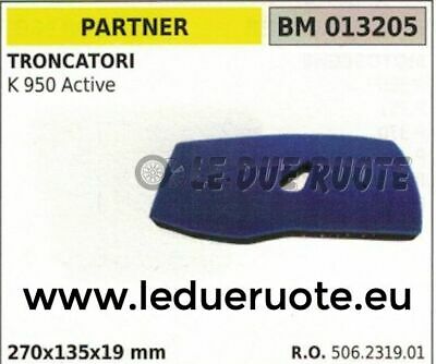 506231901 SPUGNA FILTRO ARIA TRONCATORE TRONCATRICE PARTNER K 950 ACT 270x135x19