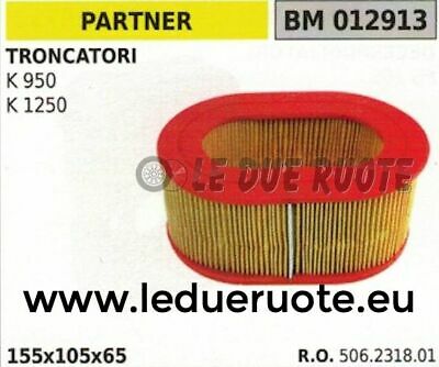 506231801 FILTRO ARIA TRONCATORE TRONCATRICE PARTNER K 950 1250 155x205x65