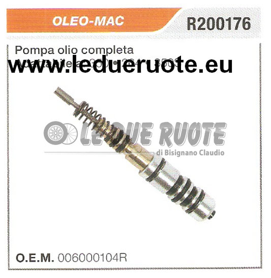 006000104R POMPA OLIO COMPLETA MOTOSEGA OLEO MAC 350 264 350S HQ ORIGINALE