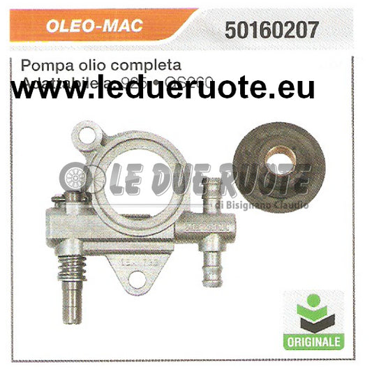 50160207 POMPA OLIO COMPLETA MOTOSEGA OLEO MAC 925 GS260 HQ ORIGINALE