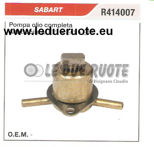 R414007 POMPA OLIO COMPLETA MOTOSEGA SABART E21 E41 E43 ALTA QUALITÀ