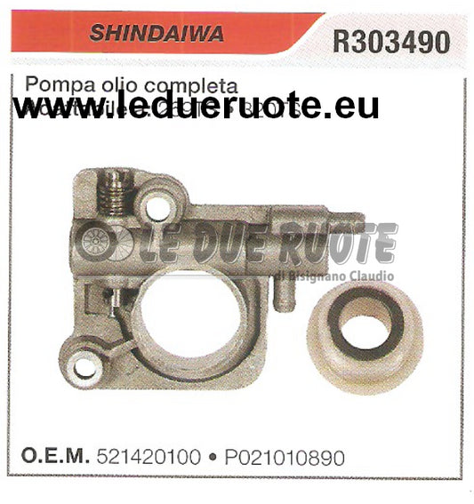 521420100 POMPA OLIO COMPLETA MOTOSEGA SHINDAIWA 269TS 320TS ALTA QUALITÀ