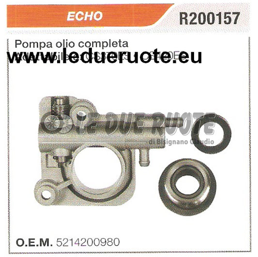 5214200980 POMPA OLIO COMPLETA MOTOSEGA ECHO CS370ES CS420ES ALTA QUALITÀ