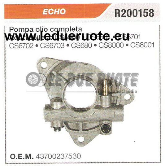 43700237530 POMPA OLIO COMPLETA MOTOSEGA ECHO CS680 CS6703 CS6702 ALTA QUALITÀ