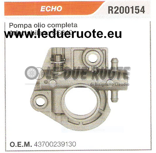 43700239130 POMPA OLIO COMPLETA MOTOSEGA ECHO CS340 ALTA QUALITÀ
