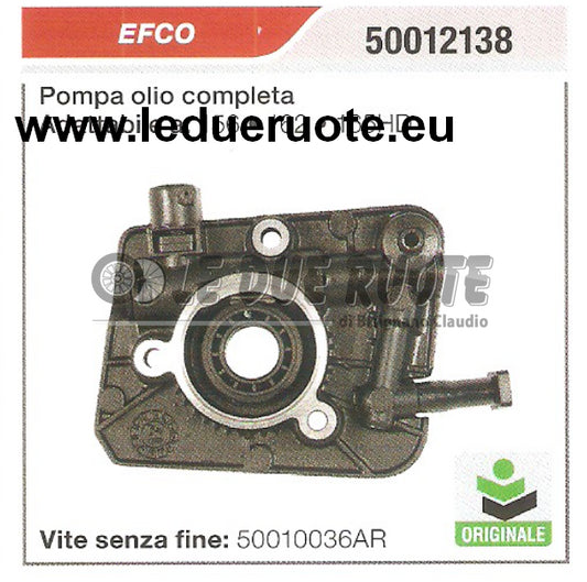 50012138 POMPA OLIO COMPLETA MOTOSEGA EFCO 156 162 165HD ORIGINALE ALTA QUALITÀ