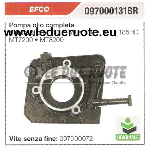 097000131BR POMPA OLIO COMPLETA MOTOSEGA EFCO 170 171 180 ORIGINALE ALTA QUALITÀ