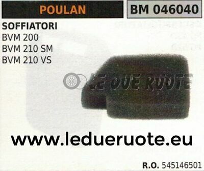 545146501 SPUGNA FILTRO ARIA SOFFIATORE POULAN BVM 200 210SM 210VS