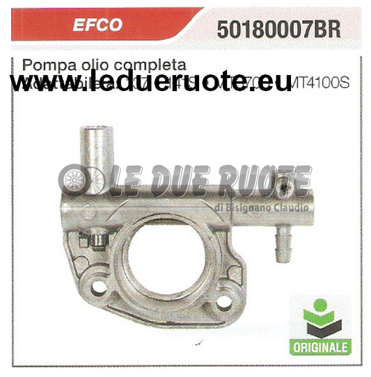50180007BR POMPA OLIO COMPLETA MOTOSEGA EFCO MT4100S 137 ORIGINALE ALTA QUALITÀ