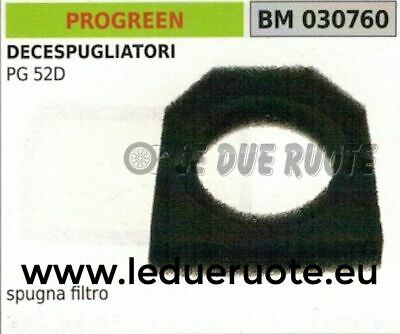 SPUGNA elemento filtra FILTRO ARIA DECESPUGLIATORE PROGREEN GREENCUT PG 52D