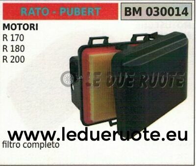 FILTRO ARIA COMPLETO spugna cassa scatola MOTORE RATO PUBERT R170 R180 R200