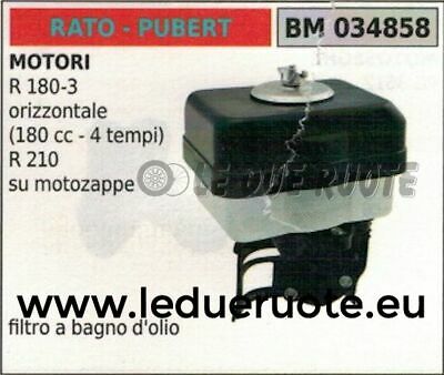 FILTRO ARIA COMPLETO A BAGNO D'OLIO MOTORE RATO PUBERT R210 motozappa 4T