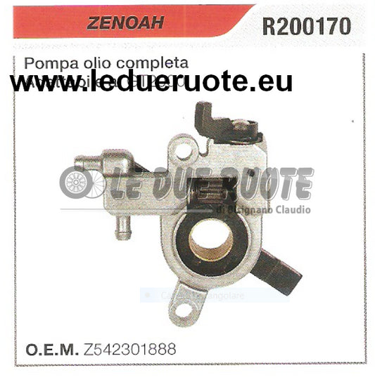 Z542301888 POMPA OLIO COMPLETA MOTOSEGA ZENOAH GT2000 ALTA QUALITÀ