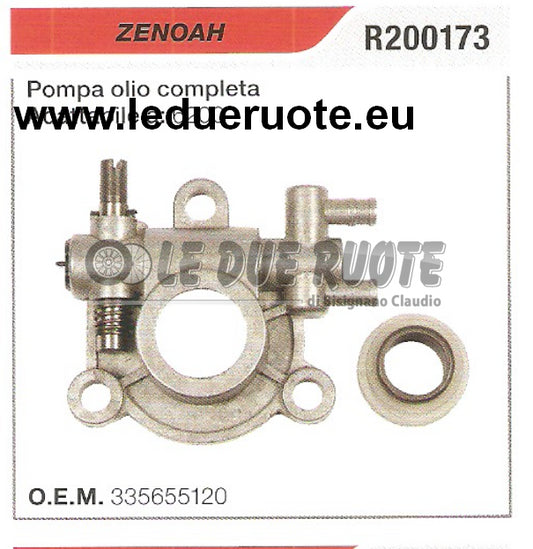 335655120 POMPA OLIO COMPLETA MOTOSEGA ZENOAH 6200 ALTA QUALITÀ