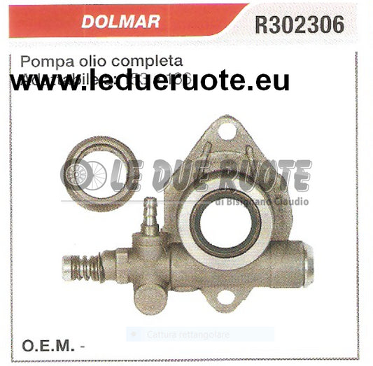R302306 POMPA OLIO COMPLETA MOTOSEGA DOLMAR 153 166 ALTA QUALITÀ
