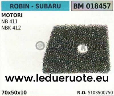 5103500750 SPUGNA FILTRO ARIA MOTORE SUBAR ROBIN NB411 NBK412 70x50x10