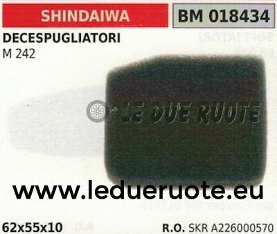 A226000570 SPUGNA FILTRO ARIA DECESPUGLIATORE SHINDAIWA M242 62x55x10