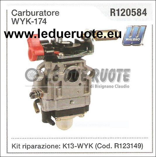 R120584 CARBURATORE A MEMBRANA WALBRO WYK 174