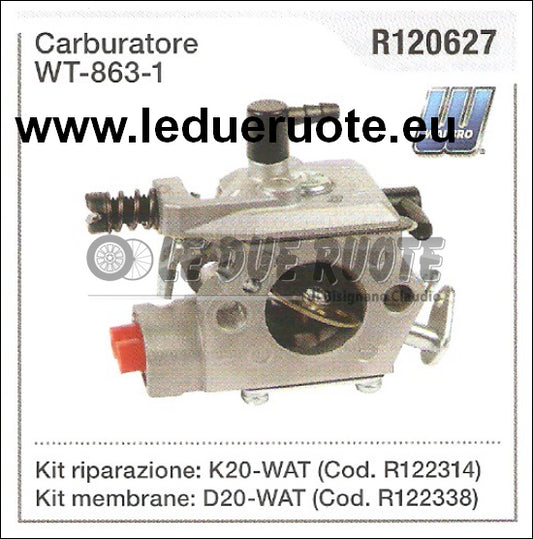 R120627 CARBURATORE A MEMBRANA WALBRO WT-863-1