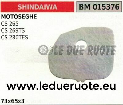 FILTRO ARIA elemento filtrante MOTOSEGA SHINDAIWA CS 265 269TS 280TES 73x65x3