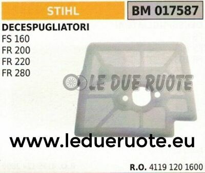 41191201600 SPUGNA FILTRO ARIA DECESPUGLIATORE STIHL FS160 FR200 FR220 FR280