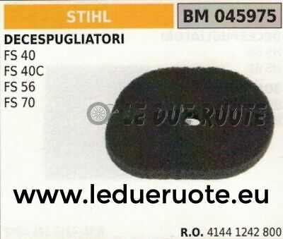 41441242800 FILTRO ARIA DECESPUGLIATORE STIHL FS40 FS40C FS56 FS70