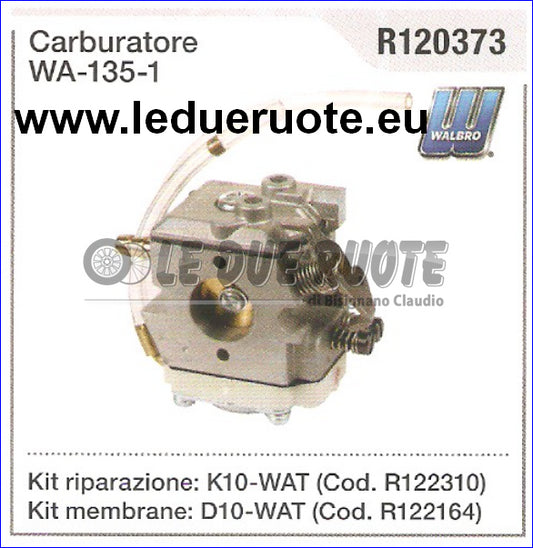 R120373 CARBURATORE A MEMBRANA WALBRO WA - 135 - 1