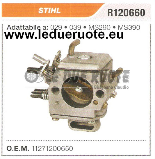 11271200650 CARBURATORE A MEMBRANA STIHL 029 039 MS290 MS390