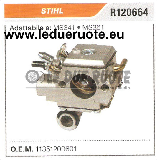 11351200601 CARBURATORE A MEMBRANA STIHL MS341 MS361