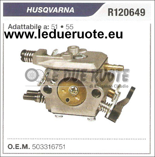503316751 CARBURATORE A MEMBRANA HUSQVARNA  51 55