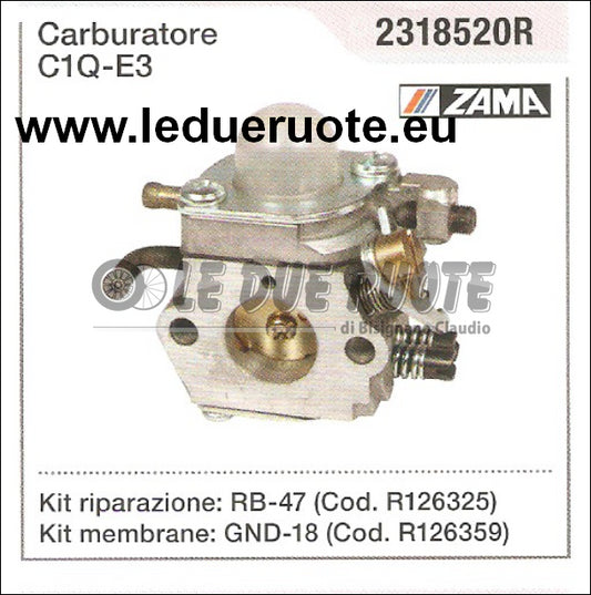 2318520R CARBURATORE A MEMBRANA C1Q - E3 ZAMA