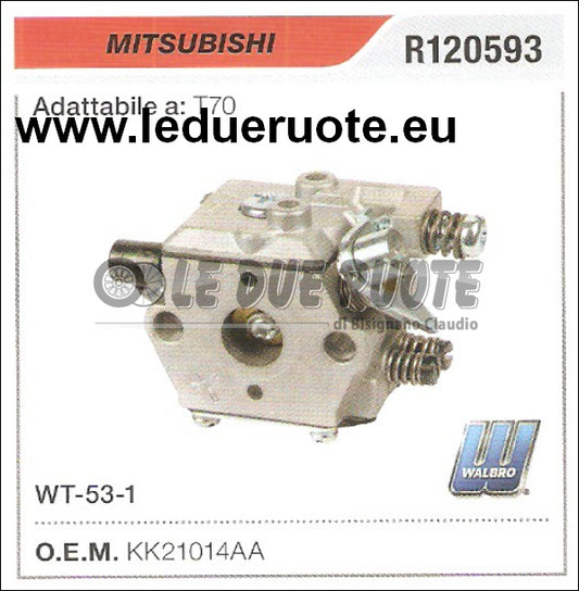KK21014AA CARBURATORE A MEMBRANA WT - 53 - 1 MITSUBISHI TL70