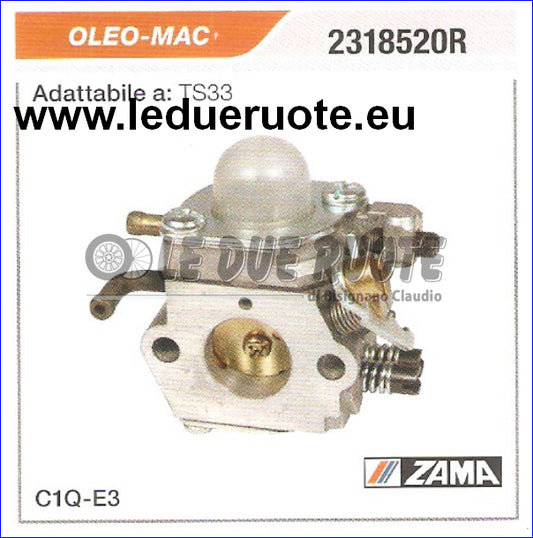 2318520R CARBURATORE A MEMBRANA C1Q E3 OLEO MAC TS33 ZAMA