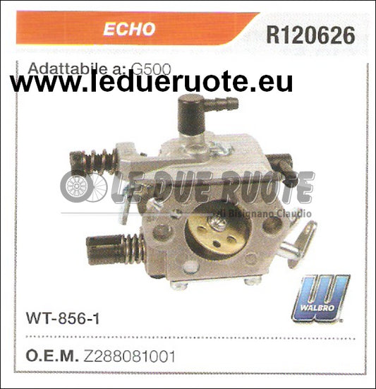 Z288081001 CARBURATORE A MEMBRANA WT 856 1 ECHO G500 WALBRO