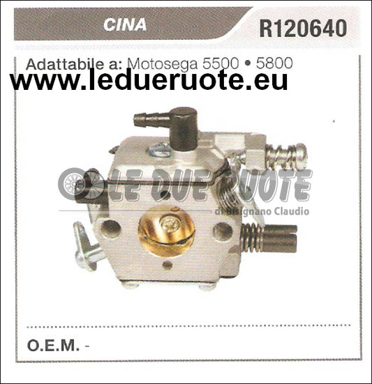 R120640 CARBURATORE A MEMBRANA CINESE MOTOSEGA 5500 5800