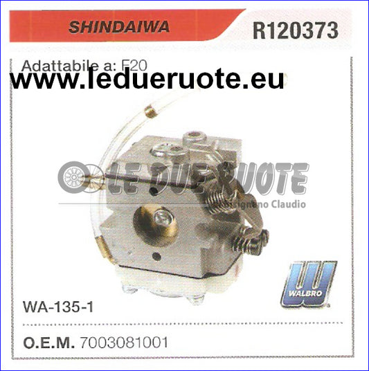 7003081001 CARBURATORE A MEMBRANA WA 135 1 SHINDAIWA F20 WALBRO