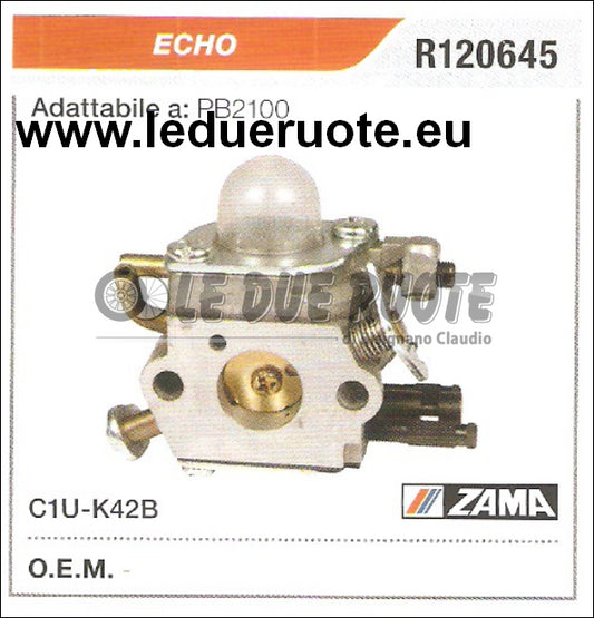 R120645 CARBURATORE A MEMBRANA C1U K42B ECHO RB2100  ZAMA