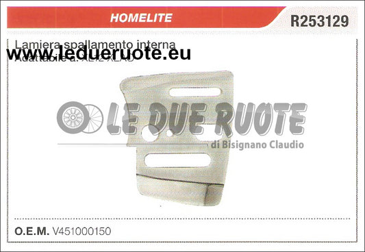 V451000150 LAMIERA CATENA INTERNA HOMELITE XL12 XLAO